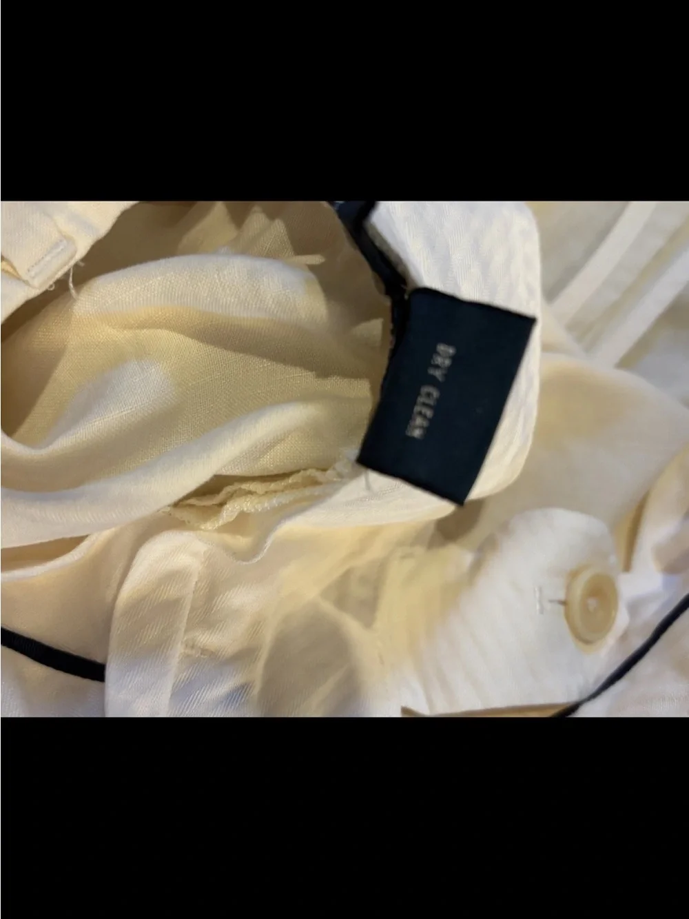 Polo Ralph Lauren Linen Silk Pants Mens 44x30 White Flat Front Resort